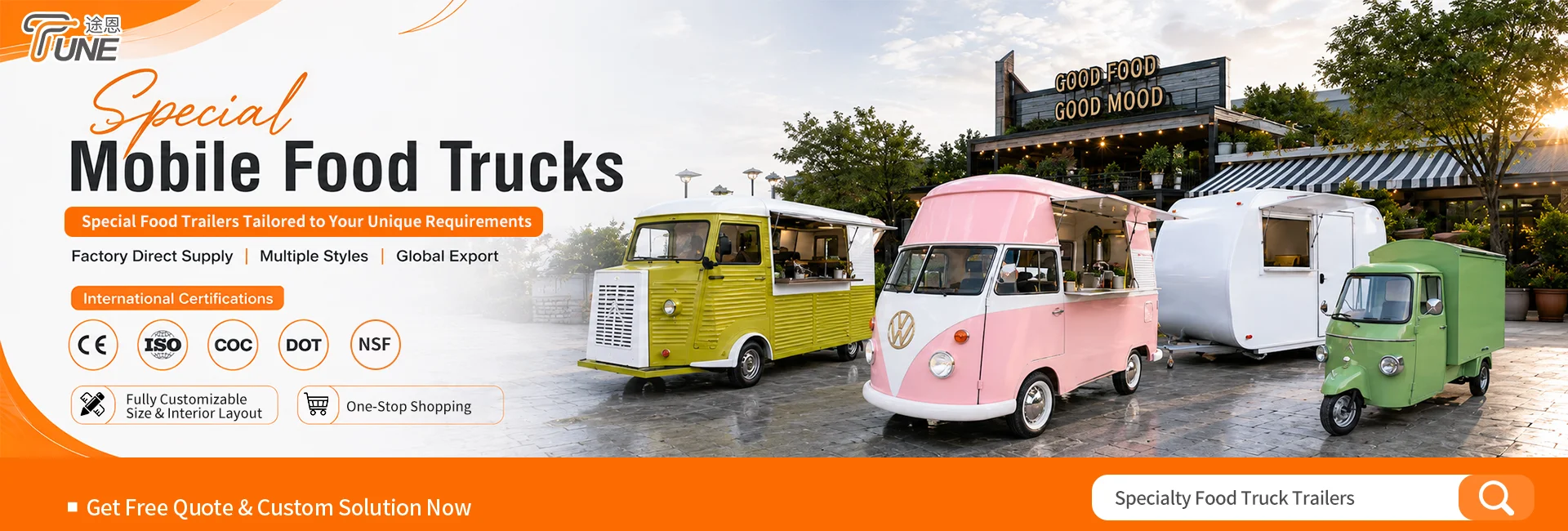 Commercial mobile food trailer factory China - TUNE Commercial mobile food trailer factory China - TUNE