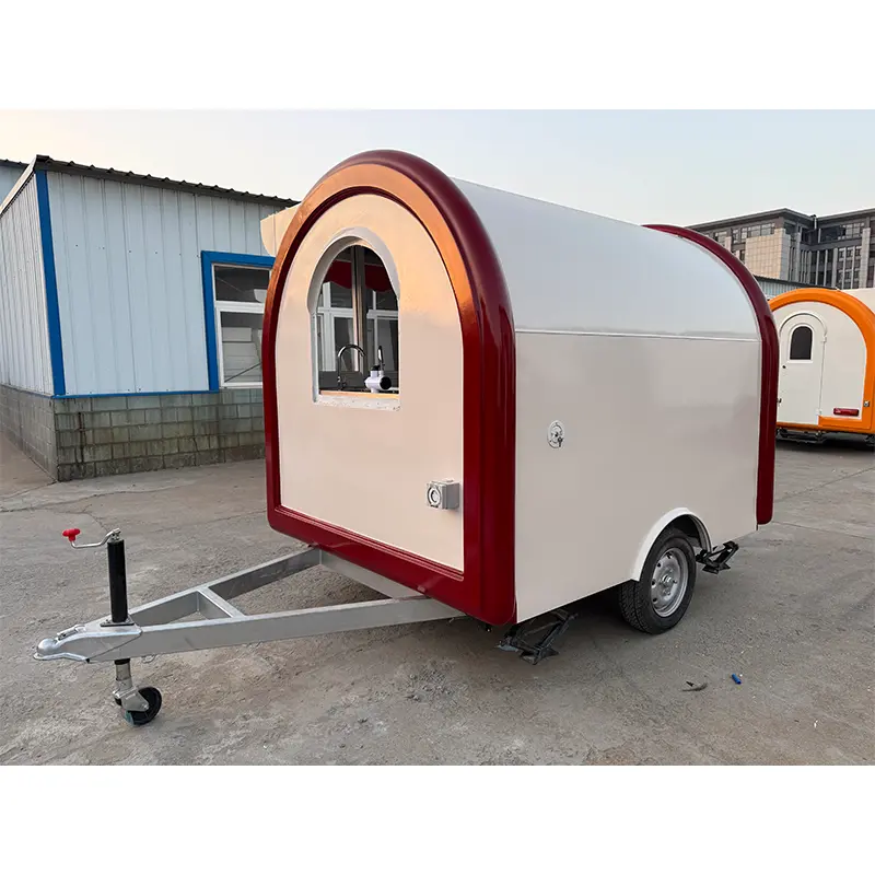 Compact Mini Round Food Trailer
