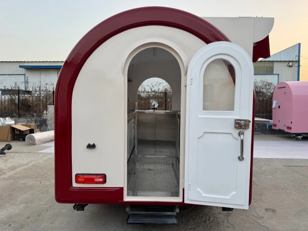 Compact Mini Round Food Trailer