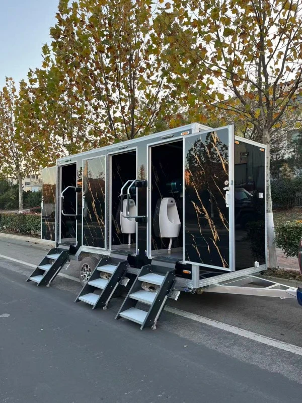 Three Station Commercial Toilet Trailer