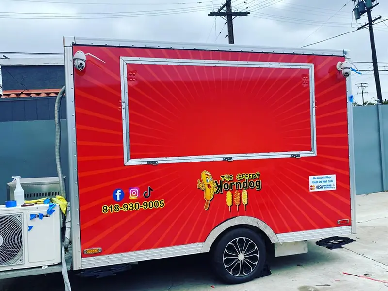 Multi-Window Square Vending Trailer
